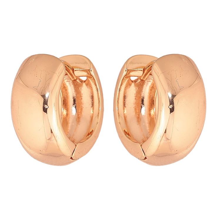 Серьги Xuping M&L цвет 18K колечки "Классика, шир. 7мм" ø 15мм фото №6