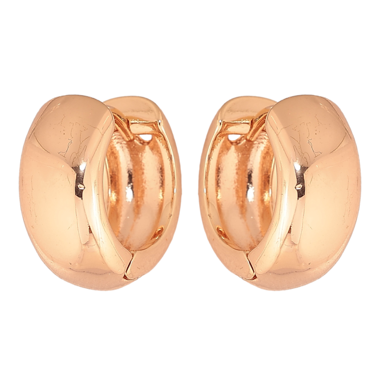 Сережки Xuping M&L колір 18K колечка "Класика, шир. 7мм" ø 15мм фото №1