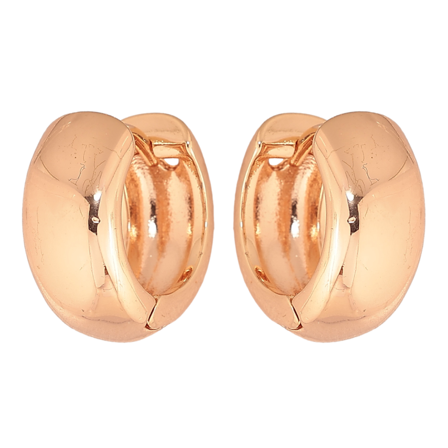 Серьги Xuping M&L цвет 18K колечки "Классика, шир. 7мм" ø 15мм фото №1