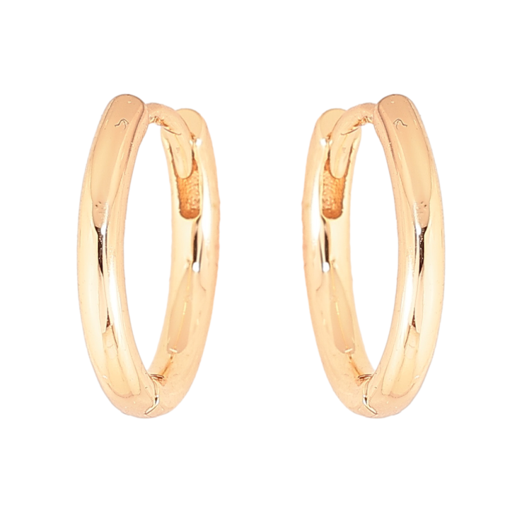 Сережки Xuping M&L колір 18K колечка "Класика, шир. 2мм" ø 15мм фото №14