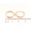 Сережки Xuping M&L колір 18K колечка "Класика, шир. 2мм" ø 15мм фото №2