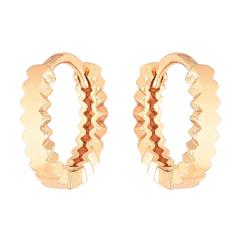 Серьги Xuping M&L цвет 18K колечки "Декоративный узор" фото №1