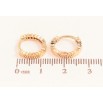 Серьги Xuping M&L цвет 18K колечки "Декоративный узор" фото №2