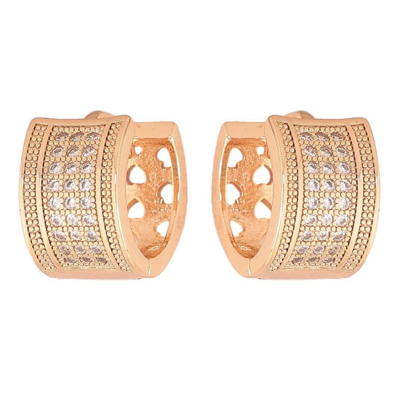 Сережки Xuping M&L колір 18K колечка "Інкрустація кристалами" фото №16