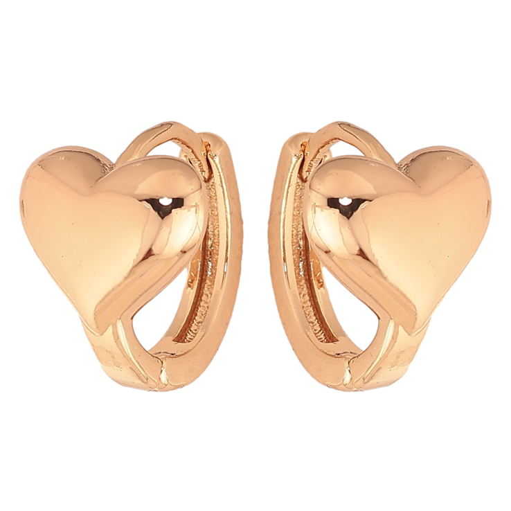 Серьги Xuping M&L цвет 18K колечки "Сердечки" фото №22