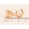 Серьги Xuping M&L цвет 18K колечки "Сердечки" фото №2