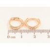 Сережки Xuping M&L колір 18K колечка "Декоративний візерунок" фото №2