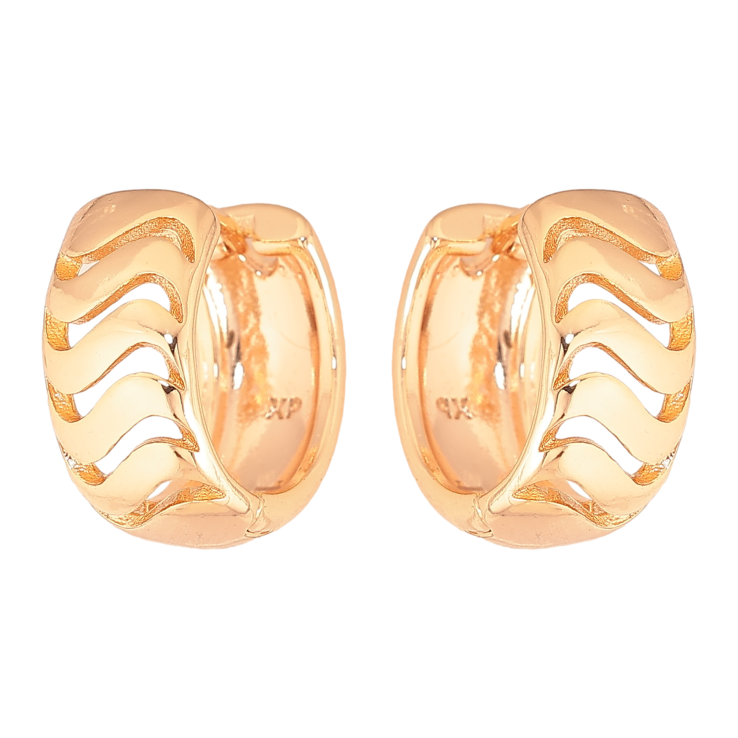 Сережки Xuping M&L колір 18K колечка "Декоративний візерунок" фото №16 Сережки Xuping M&L колір 18K колечка "Декоративний візерунок" фото №16