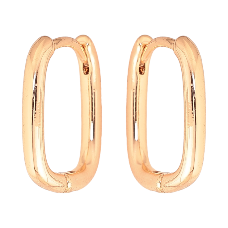 Сережки Xuping M&L колір 18K колечка "Класика" фото №6 Сережки Xuping M&L колір 18K колечка "Класика" фото №6