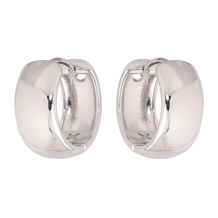 Серьги Xuping M&L цвет Родий колечки "Классика, шир. 8мм" ø 18мм фото №1 Серьги Xuping M&L цвет Родий колечки "Классика, шир. 8мм" ø 18мм фото №1