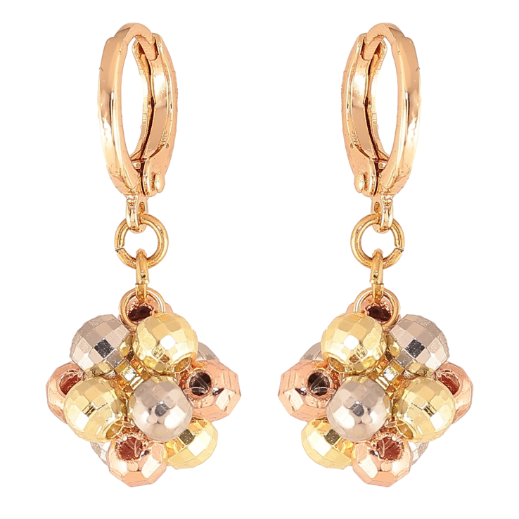 Сережки Xuping M&L колір 18К+14К+РО+Родій підвіски на колечках "Кульки з намистин" фото №20 Сережки Xuping M&L колір 18К+14К+РО+Родій підвіски на колечках "Кульки з намистин" фото №20