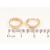 Сережки Xuping колір Позолота 14K колечка "Класика, шир. 2мм" ø 12мм фото №2