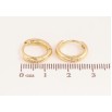 Сережки Xuping колір Позолота 14K колечка "Класика, шир. 3мм" ø 14мм фото №2 Сережки Xuping колір Позолота 14K колечка "Класика, шир. 3мм" ø 14мм фото №2