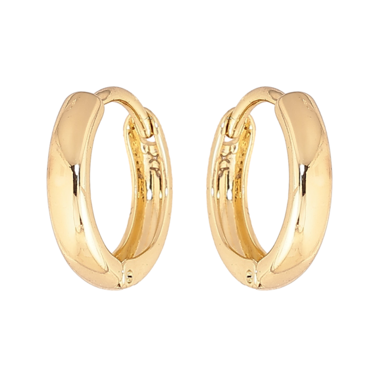 Сережки Xuping колір Позолота 14K колечка "Класика, шир. 3мм" ø 14мм фото №24