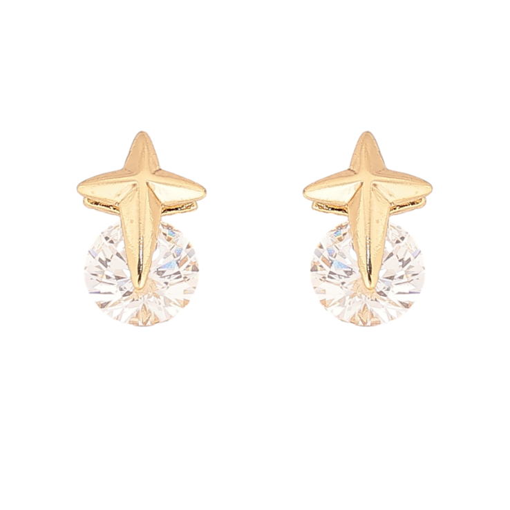 Сережки Xuping колір Позолота 14K пусети "Кристали з зірками" фото №23 Сережки Xuping колір Позолота 14K пусети "Кристали з зірками" фото №23