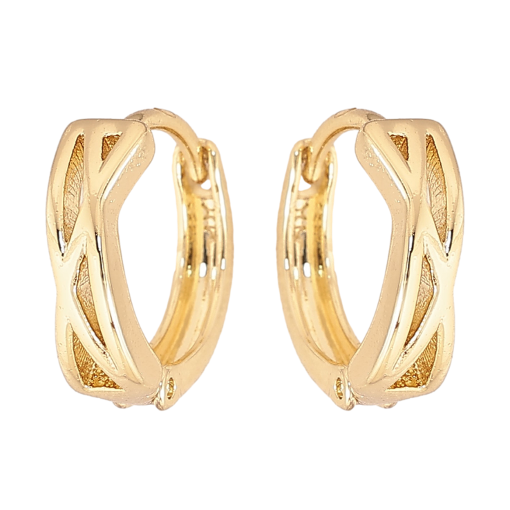 Сережки Xuping колір Позолота 14K колечка "Декоративний візерунок" фото №22 Сережки Xuping колір Позолота 14K колечка "Декоративний візерунок" фото №22