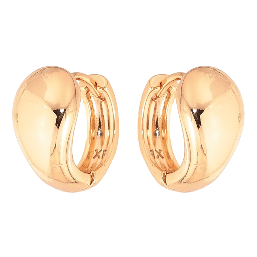 Серьги Xuping цвет Позолота 18К колечки "Декоративные" фото №1