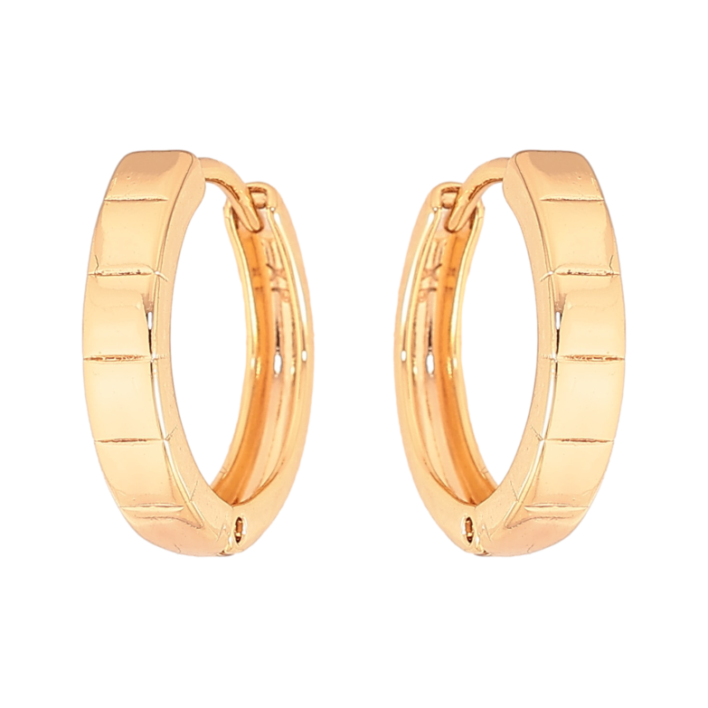 Серьги Xuping цвет Позолота 18К колечки "Декоративный узор" фото №6