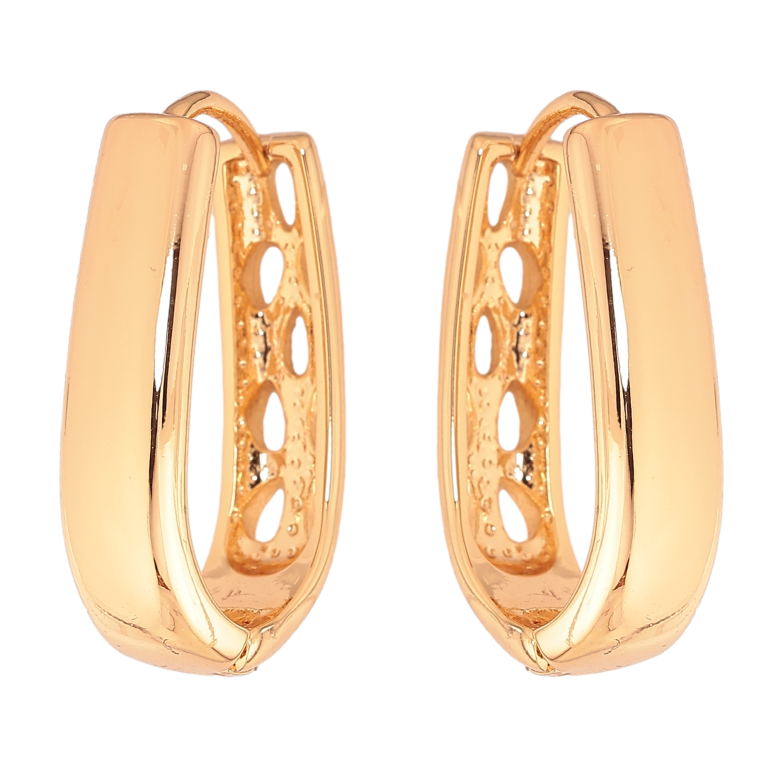 Сережки Xuping колір Позолота 18К колечка "Декоративні" фото №1