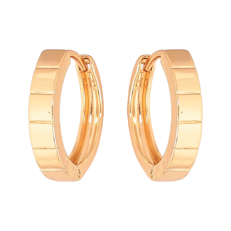 Серьги Xuping цвет Позолота 18К колечки "Декоративный узор" фото №17