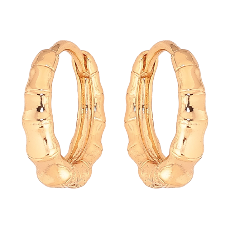 Серьги Xuping цвет Позолота 18К колечки "Декоративный узор" фото №6