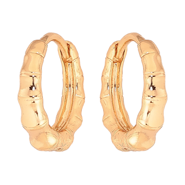 Серьги Xuping цвет Позолота 18К колечки "Декоративный узор" фото №1