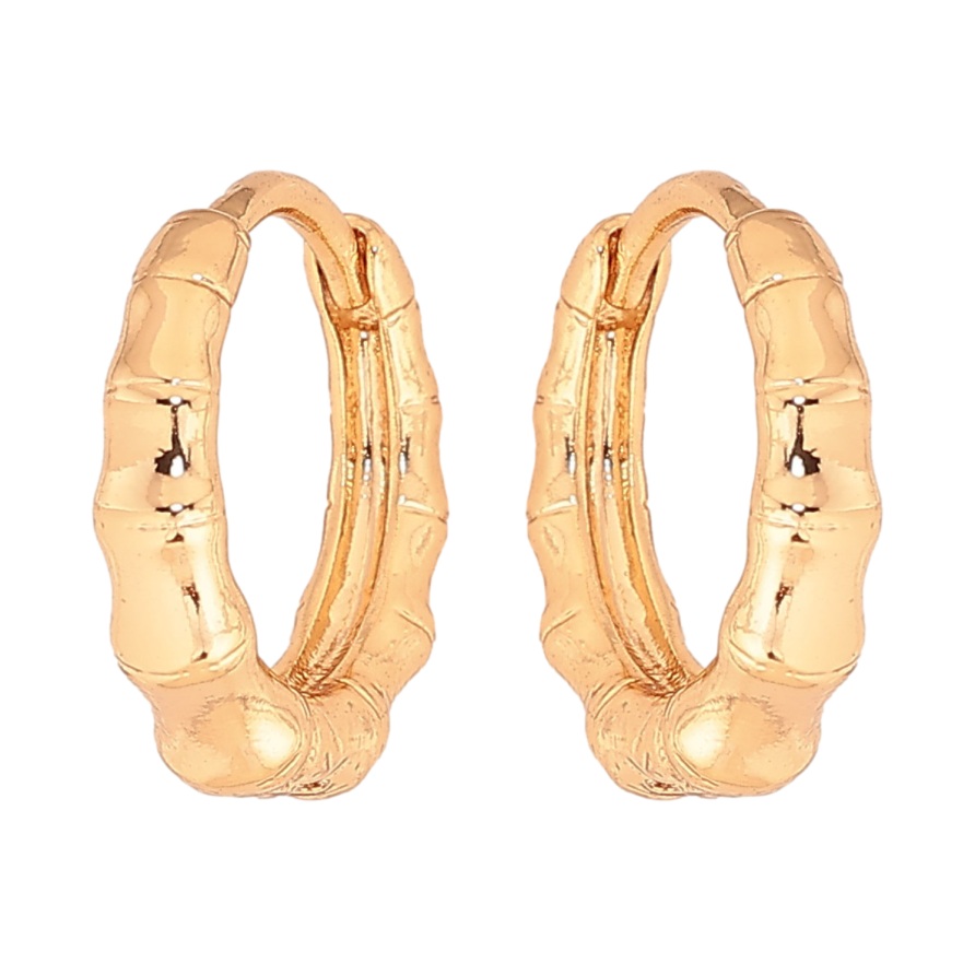 Серьги Xuping цвет Позолота 18К колечки "Декоративный узор" фото №1