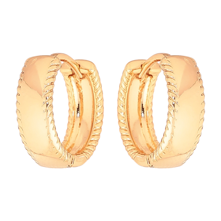 Серьги Xuping цвет Позолота 18К колечки "Декоративный узор" фото №19