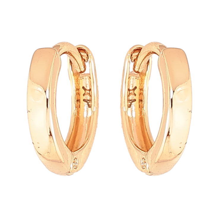 Серьги Xuping цвет Позолота 18К колечки "Классика , шир. 2мм" ø 12мм фото №22