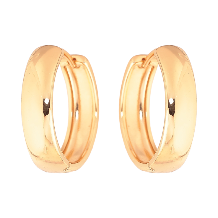 Сережки Xuping колір Позолота 18К колечка "Класика, шир. 5мм" ø 22мм фото №11