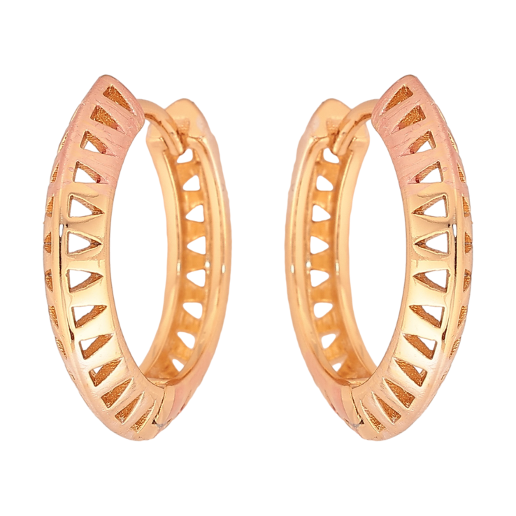 Сережки Xuping колір Позолота 18К колечка "Декоративний візерунок пофарбовані емаллю" фото №15