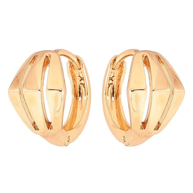 Серьги Xuping цвет Позолота 18К колечки "Декоративный узор" фото №20