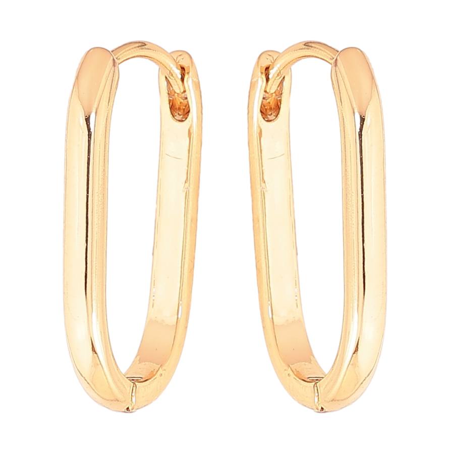 Сережки Xuping колір Позолота 18К колечка "Овальні" фото №1