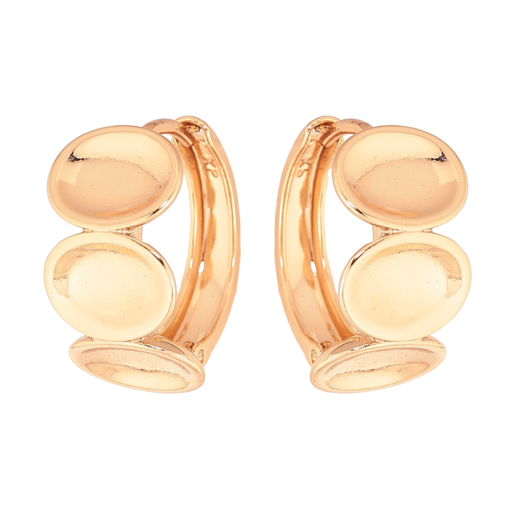 Серьги Xuping цвет Позолота 18K колечки "Декоративный узор" фото №24