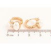Серьги Xuping цвет Позолота 18K колечки "Жемчужины с кристаллами" фото №2
