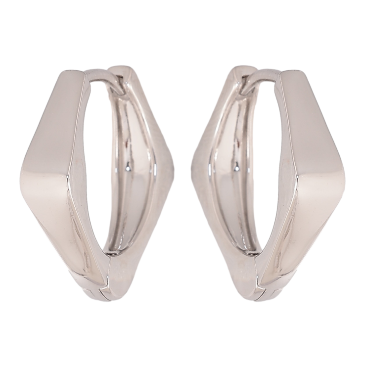 Серьги Xuping цвет Родий колечки "Декоративный узор" фото №17