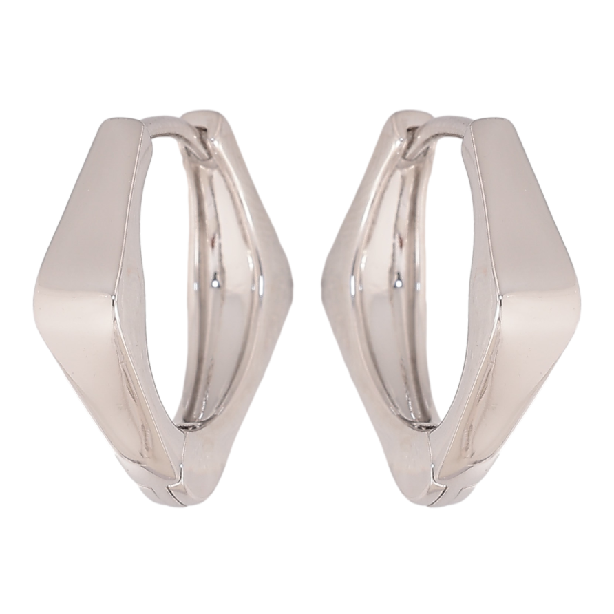 Серьги Xuping цвет Родий колечки "Декоративный узор" фото №1