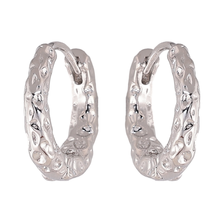 Сережки Xuping колір Родій колечка "Декоративний візерунок" фото №11