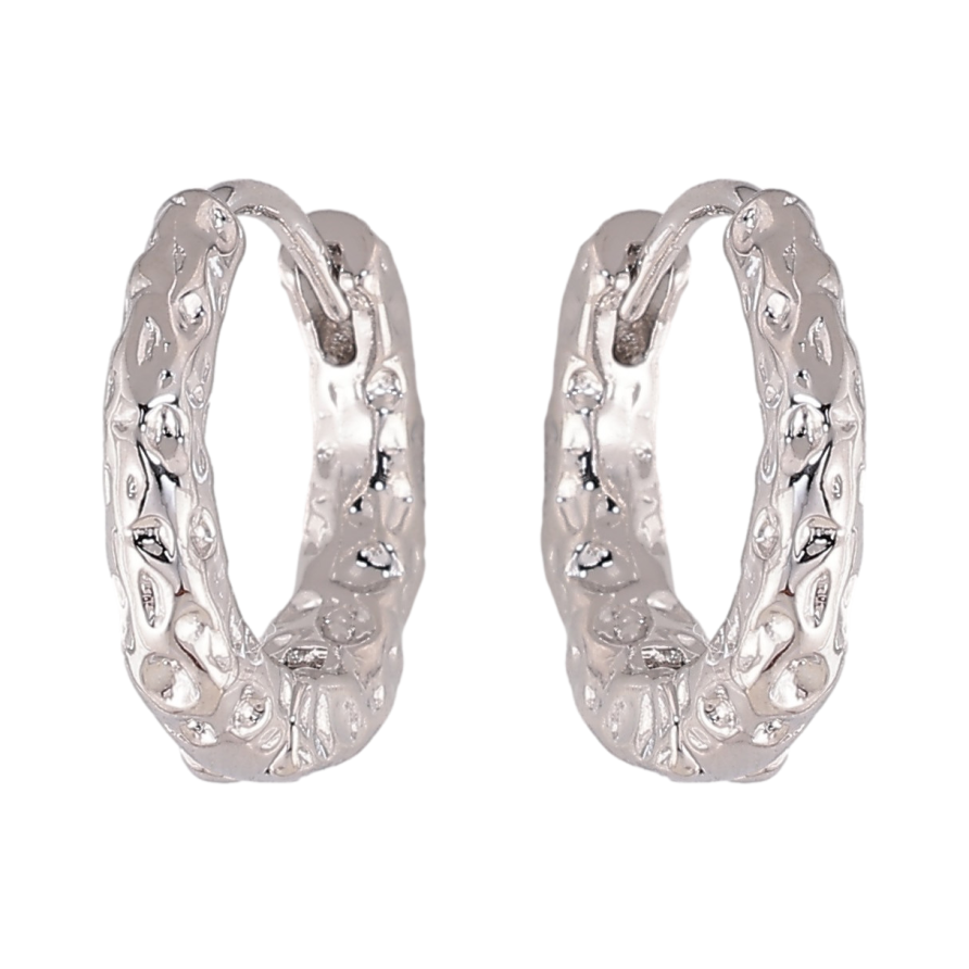 Серьги Xuping цвет Родий колечки "Декоративный узор" фото №1