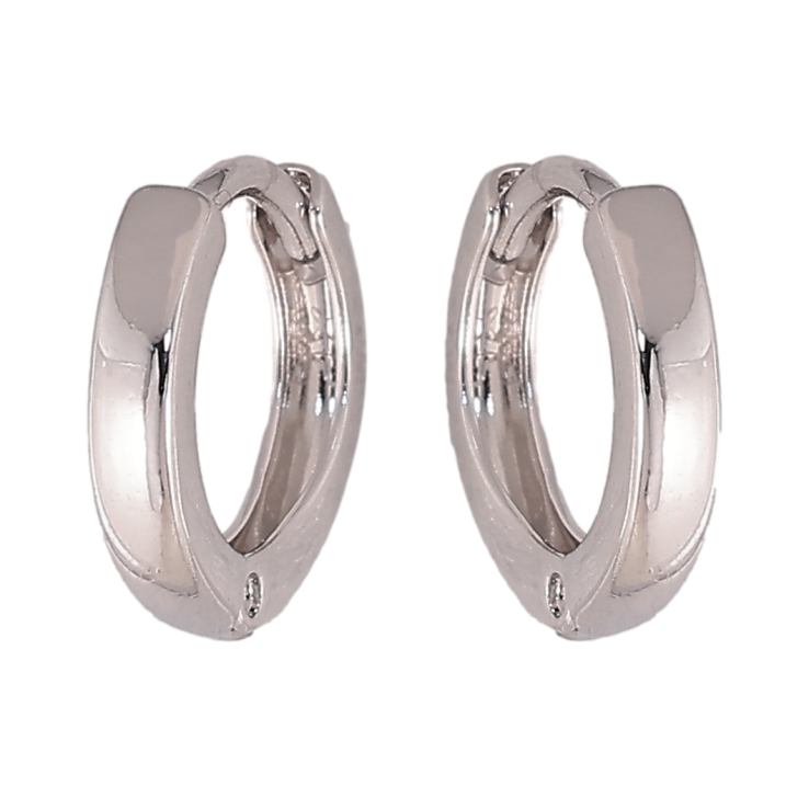 Серьги Xuping цвет Родий колечки "Классика, шир. 2мм" ø 11мм фото №3 Серьги Xuping цвет Родий колечки "Классика, шир. 2мм" ø 11мм фото №3