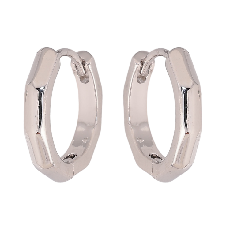 Сережки Xuping колір Родій колечка "Декоративний візерунок" фото №13 Сережки Xuping колір Родій колечка "Декоративний візерунок" фото №13