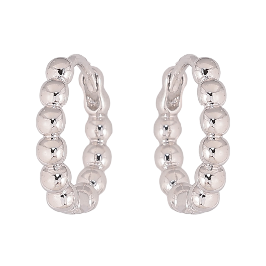 Сережки Xuping колір Родій колечка "Декоративний візерунок" фото №1 Сережки Xuping колір Родій колечка "Декоративний візерунок" фото №1