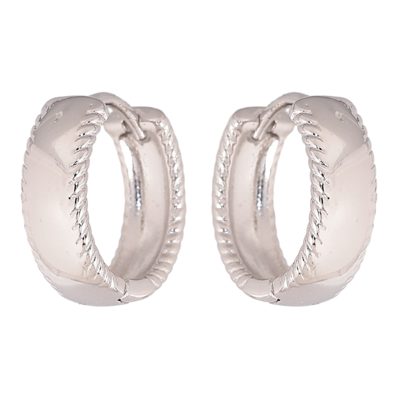 Серьги Xuping цвет Родий колечки "Декоративный узор" фото №1 Серьги Xuping цвет Родий колечки "Декоративный узор" фото №1