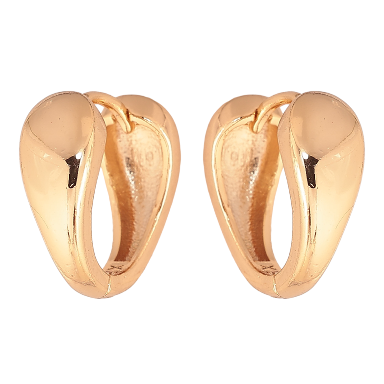 Серьги Xuping цвет позолота 18К колечки декоративные фото №2