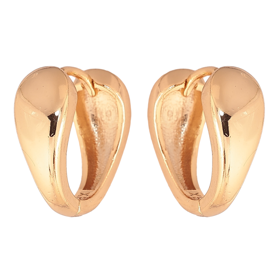 Серьги Xuping цвет позолота 18К колечки декоративные фото №1