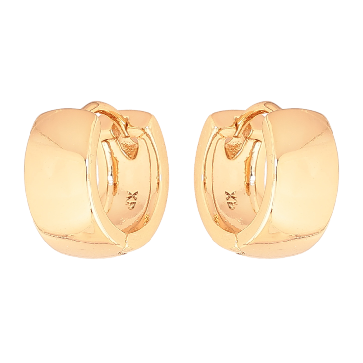 Серьги Xuping цвет позолота 18К колечки классика , шир. 6мм ø 13мм фото №15