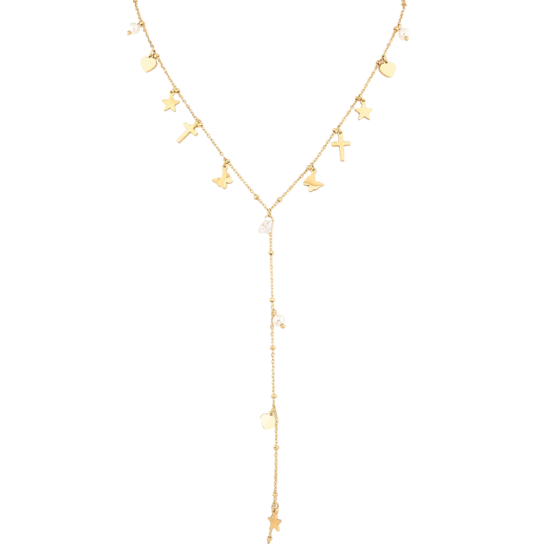 Кольє Нержавіюча сталь "Декоративні підвіски" довжина 46-51см х 1.5мм фото №2 Кольє Нержавіюча сталь "Декоративні підвіски" довжина 46-51см х 1.5мм фото №2