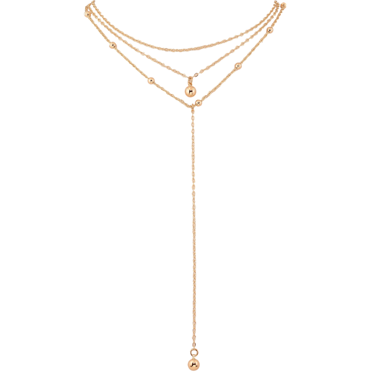 Кольє Xuping M&L колір 18К "Три ланцюжки з кульками" розмір 41-46см х 1.5-3мм фото №18 Кольє Xuping M&L колір 18К "Три ланцюжки з кульками" розмір 41-46см х 1.5-3мм фото №18