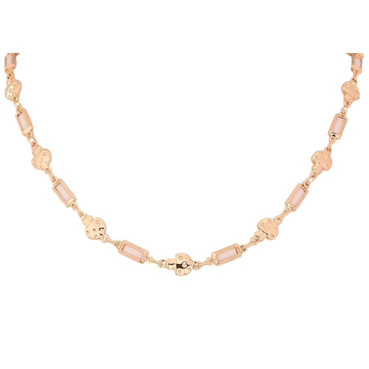 Кольє Xuping M&L колір 18К "Візерунок з грибочками та білою емаллю" розмір 45.5см х 4-7мм фото №20 Кольє Xuping M&L колір 18К "Візерунок з грибочками та білою емаллю" розмір 45.5см х 4-7мм фото №20