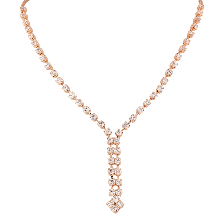 Кольє Xuping M&L колір 18К "Інкрустація кристалами" довжина 41-45см х 1.5-3мм фото №1